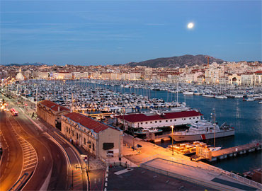 Marseille, le Vieux Port vue du fort Saint-Jean